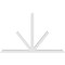 Ekena Millwork Saratoga Architectural Grade PVC Gable Bracket, 96"W x 60"H x 4"D x 4"F, 15/12 Pitch GBP096X60X0404SAR00 - alternate 5